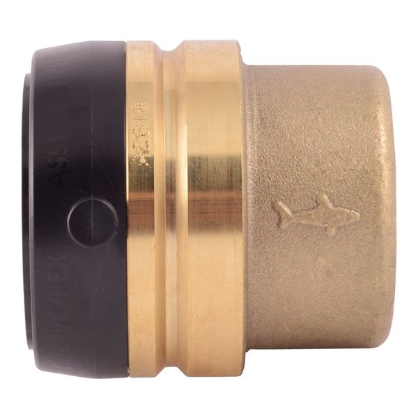DZR Brass End Stop, 1-1/2 in Tube Size