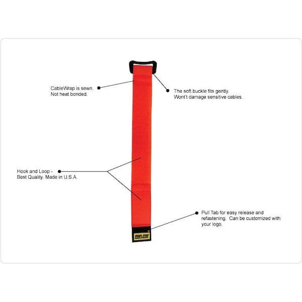 Reusable Strap, Orange, 1