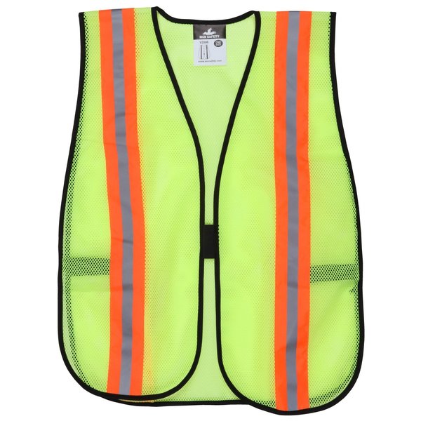 Safety Vest, Lime, Polyester Mesh