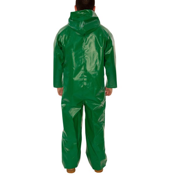 Safetyflex FR Coverall Rain Suit, Green, XL