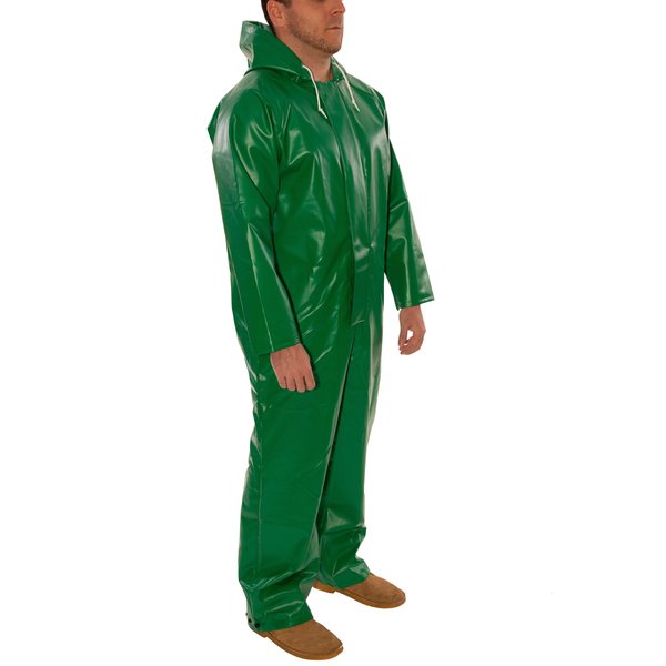 Safetyflex FR Coverall Rain Suit, Green, XL