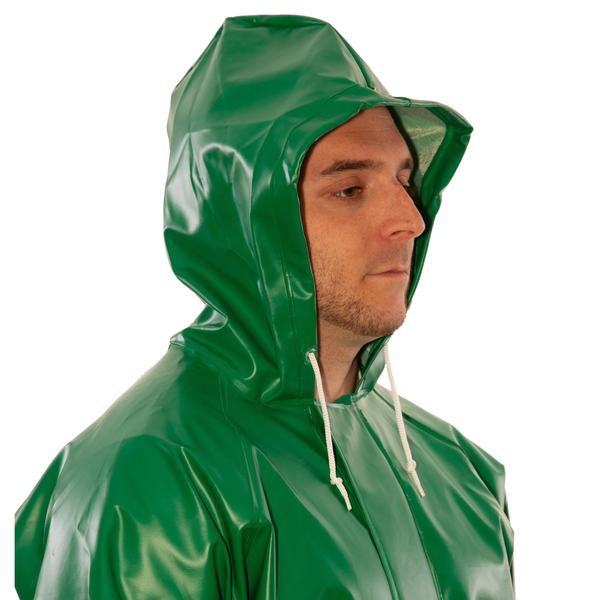 Safetyflex FR Coverall Rain Suit, Green, XL
