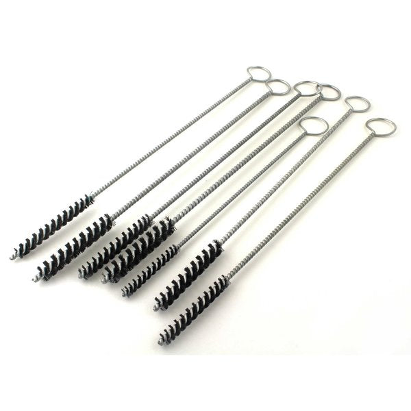 VGNK- 7 Piece Nylon Twisted Wire Tube Brush Kit For Valve Guides With Ring Handles