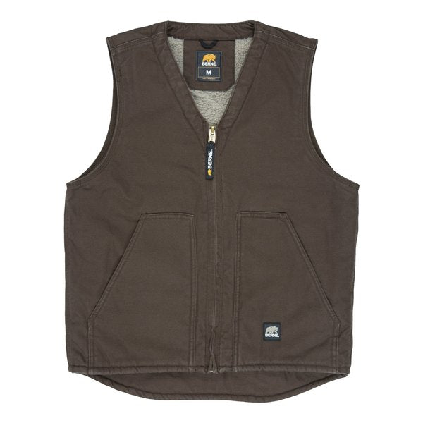 Vest, Washed, V-Neck, Large, Regular