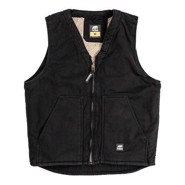 Vest, Washed, V-Neck, Large, Regular