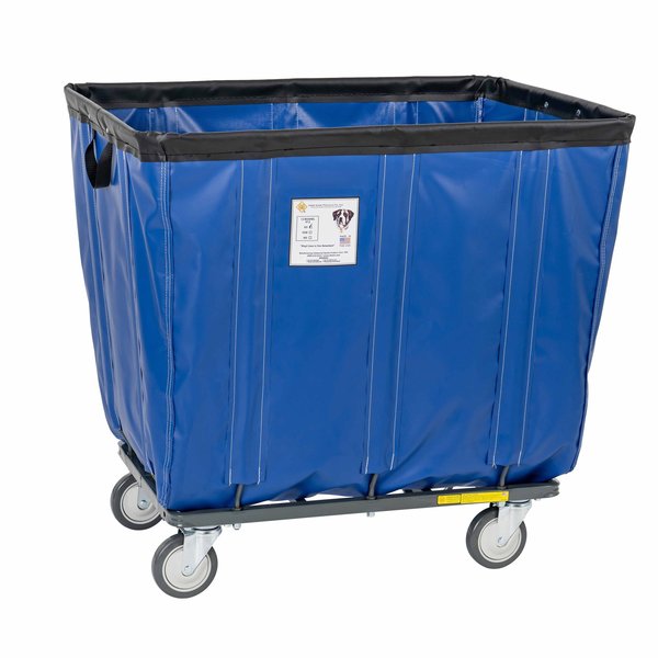 Vinyl Basket Truck with Steel Base, 8 Bushel, Blue
