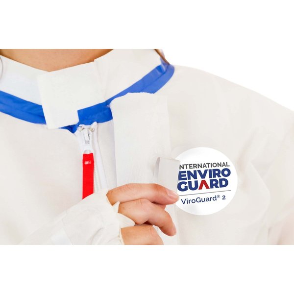 Disposable Coveralls, 25 PK, White, Laminated Nonwoven, Zipper