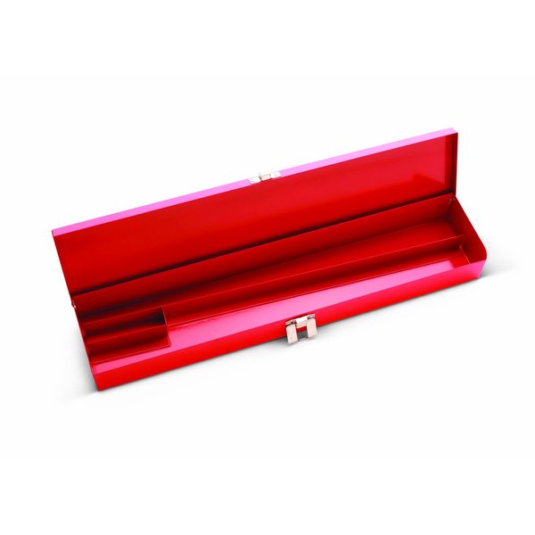 Tool Box Red, Metal w/Chrome Catch - 10-