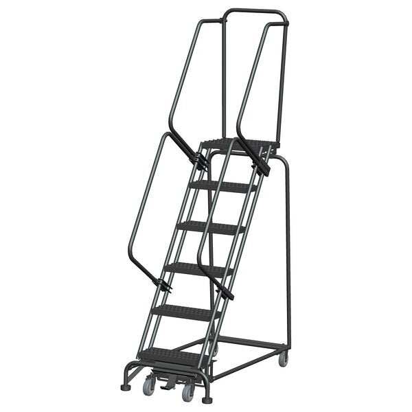 Lockstep Rolling Ladder, Steel, 60 in.H