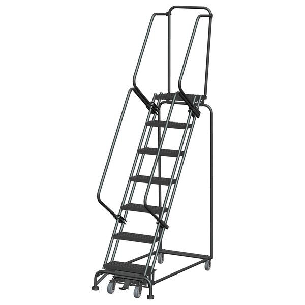 Lockstep Rolling Ladder, Steel, 70 in.H