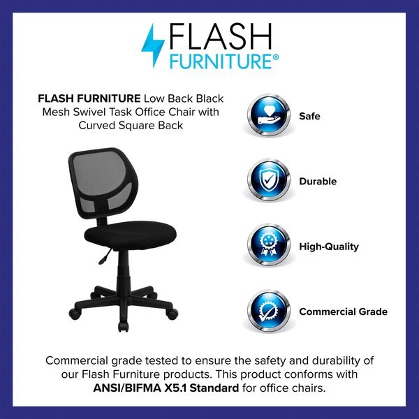Mesh Task Chair, 15-1/2