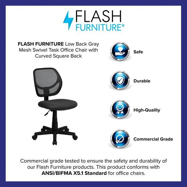 Mesh Task Chair, 15-1/2