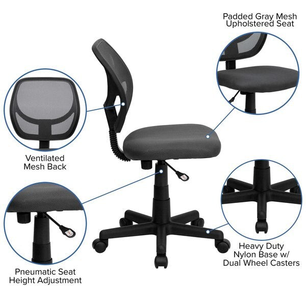 Mesh Task Chair, 15-1/2