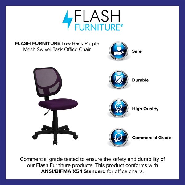 Mesh Task Chair, 15-1/2