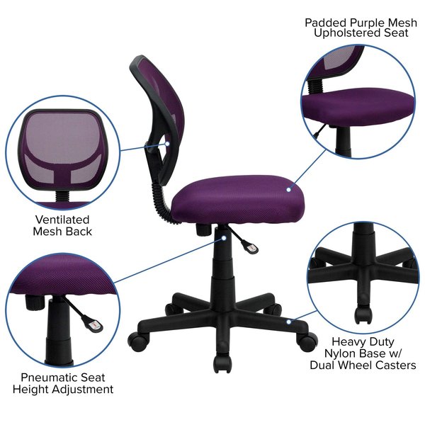Mesh Task Chair, 15-1/2