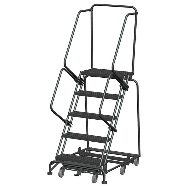 Lockstep Rolling Ladder, Steel, 50 in.H