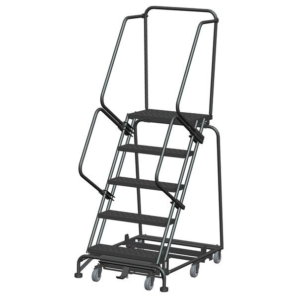 Lockstep Rolling Ladder, Steel, 50 in.H