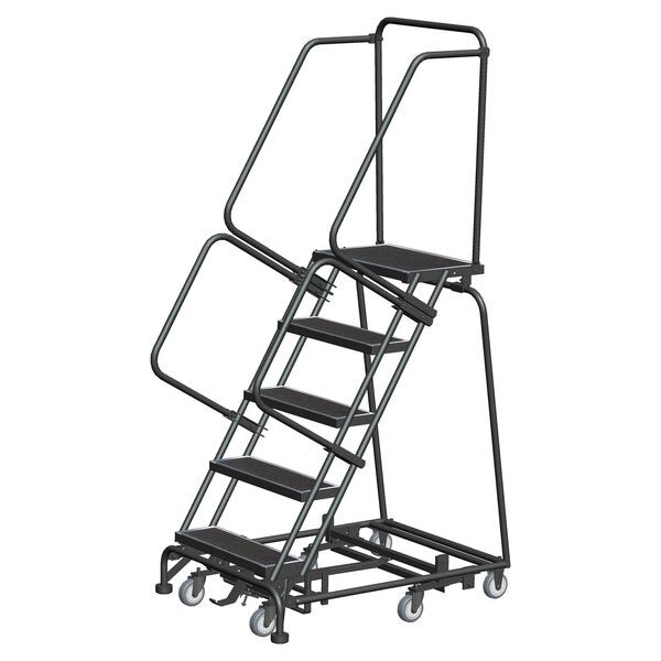 Lockstep Rolling Ladder, Steel, 50 in.H