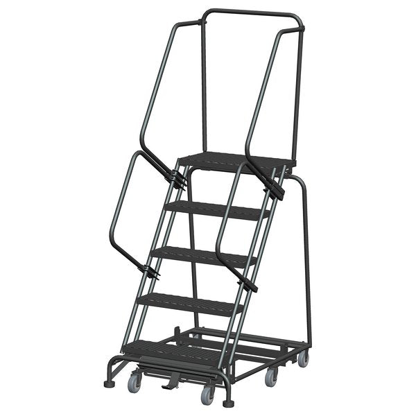 Lockstep Rolling Ladder, Steel, 50 in.H