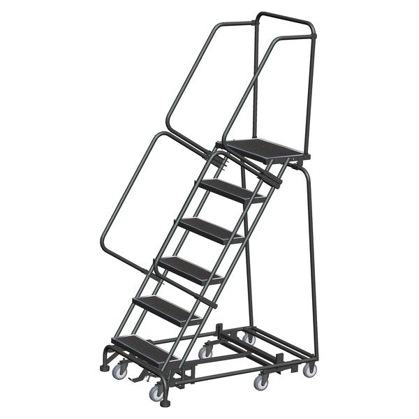 Lockstep Rolling Ladder, Steel, 60 in.H