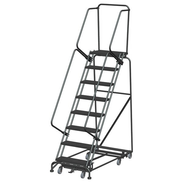 Lockstep Rolling Ladder, Steel, 80 in.H