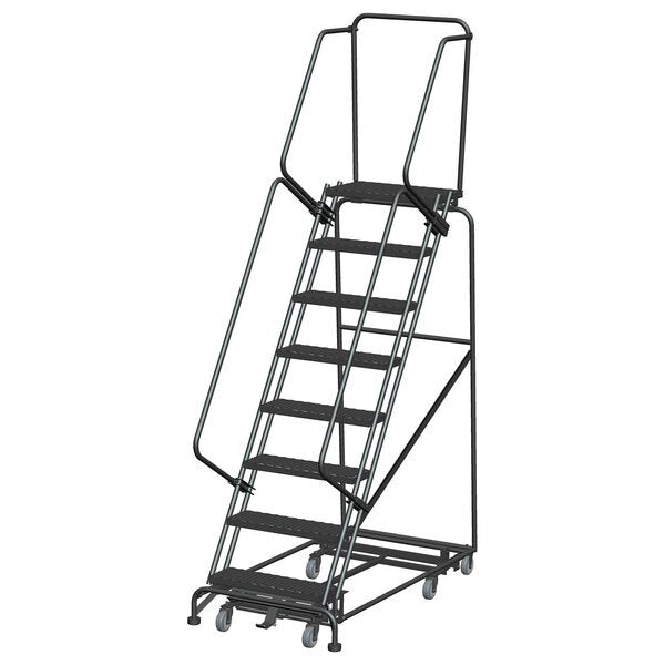 Lockstep Rolling Ladder, Steel, 80 in.H