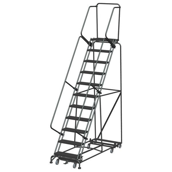 Lockstep Rolling Ladder, Steel, 110 in.H