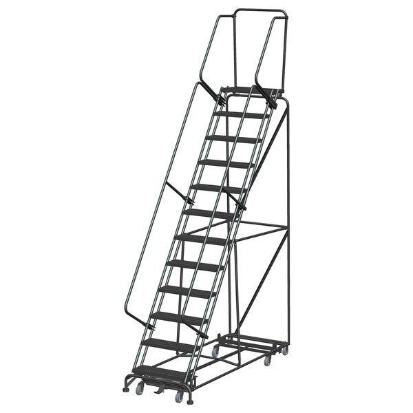 Lockstep Rolling Ladder, Steel, 120 in.H