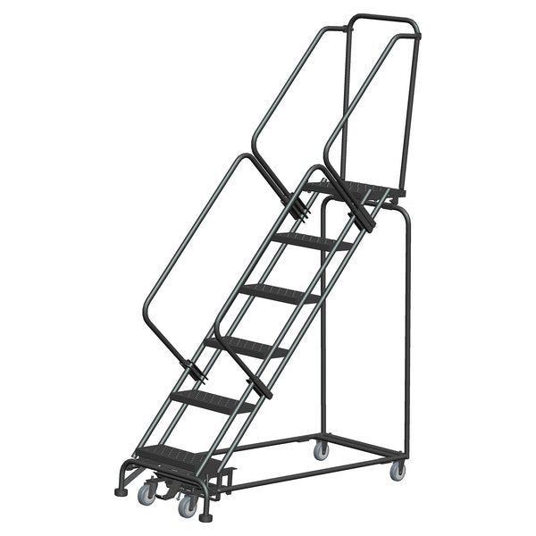 Lockstep Rolling Ladder, Steel, 60 in.H