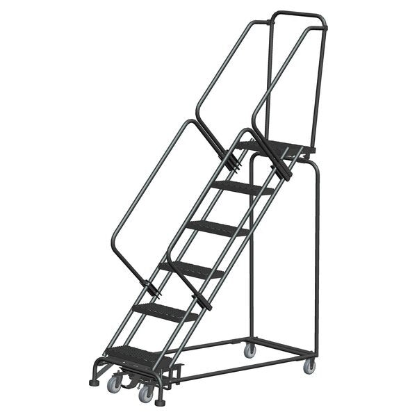 Lockstep Rolling Ladder, Steel, 60 in.H