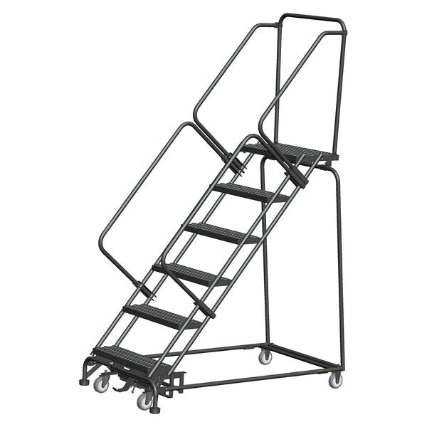 Lockstep Rolling Ladder, Steel, 60 in.H