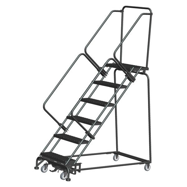 Lockstep Rolling Ladder, Steel, 60 in.H