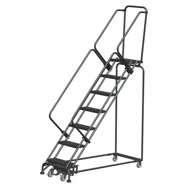 Lockstep Rolling Ladder, Steel, 70 in.H