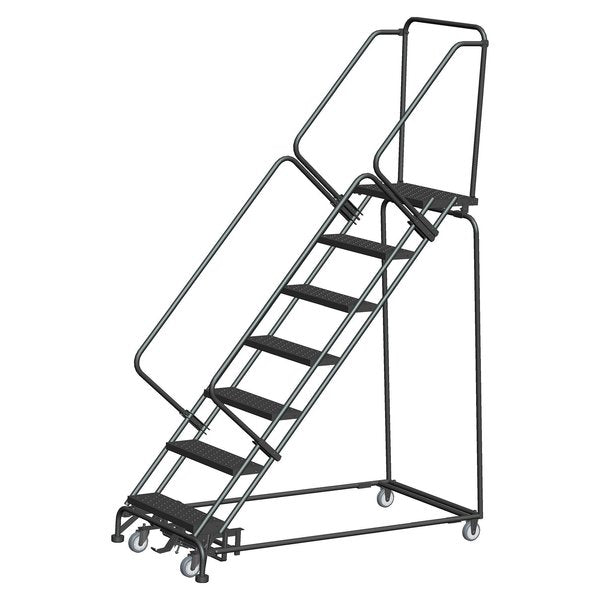 Lockstep Rolling Ladder, Steel, 70 in.H