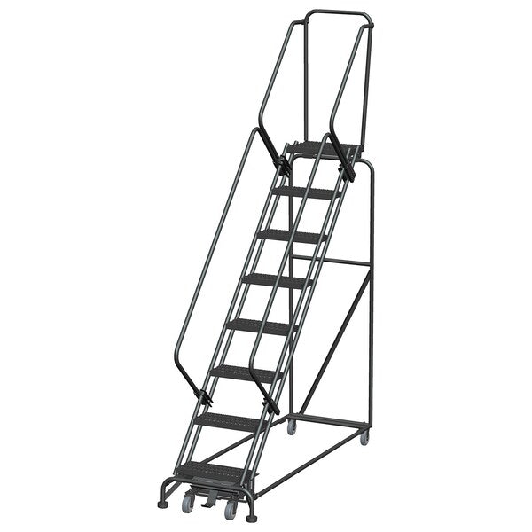 Lockstep Rolling Ladder, Steel, 80 in.H