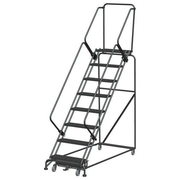 Lockstep Rolling Ladder, Steel, 80 in.H