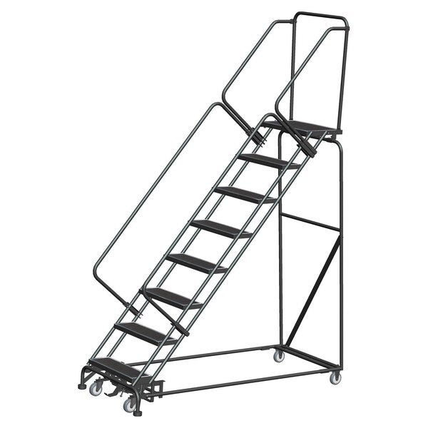 Lockstep Rolling Ladder, Steel, 80 in.H