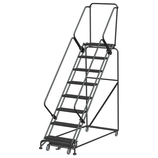 Lockstep Rolling Ladder, Steel, 80 in.H