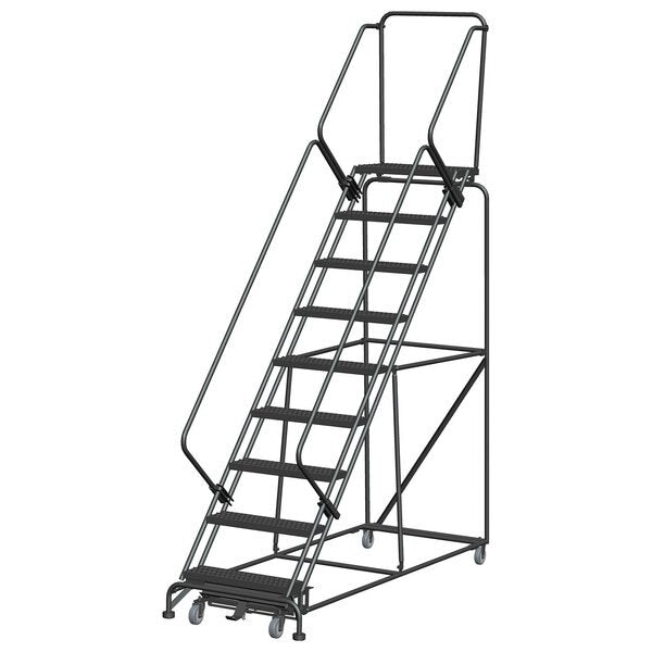 Slope Lockstep Roll Ladder, Steel, 90 in.H