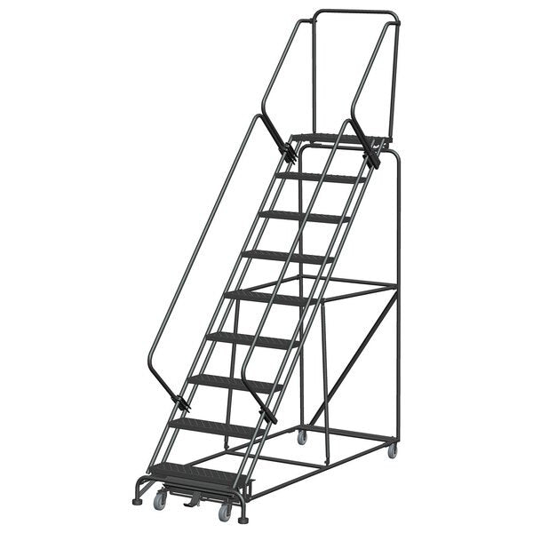 Slope Lockstep Roll Ladder, Steel, 90 in.H