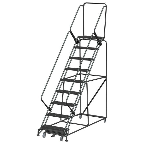 Slope Lockstep Roll Ladder, Steel, 90 in.H