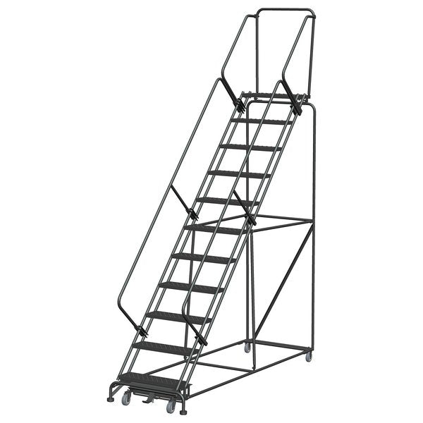 Slope Lockstep Roll Ladder, Steel, 110 in.
