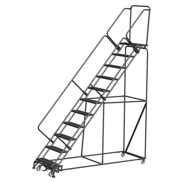 Slope Lockstep Roll Ladder, Steel, 110 in.