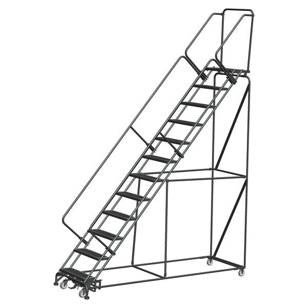 Slope Lockstep Roll Ladder, Steel, 120 in.