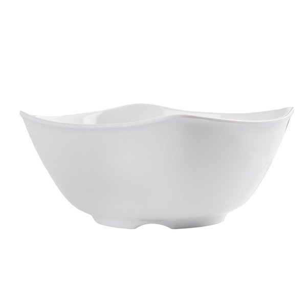 Wavy Melamine Bowl, White, 7