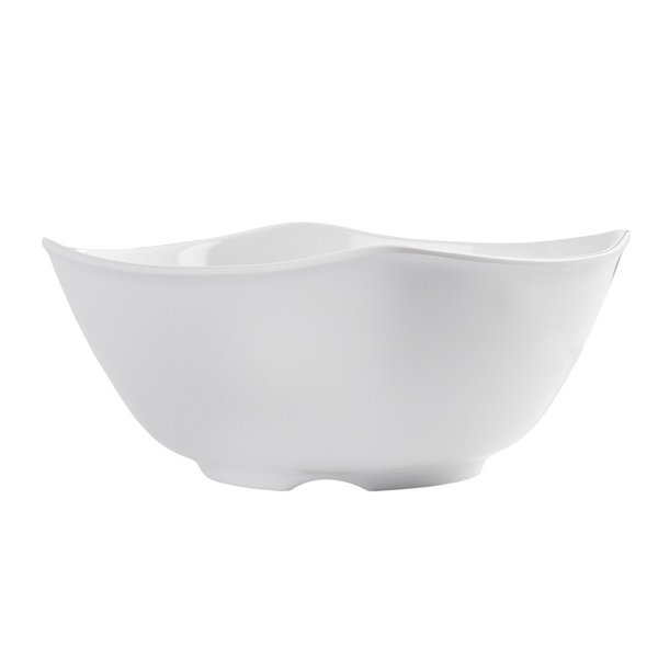 Wavy Melamine Bowl, White, 7