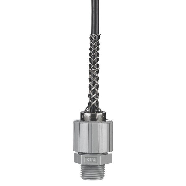 Strain Relief Cord Grip, Male, Straight