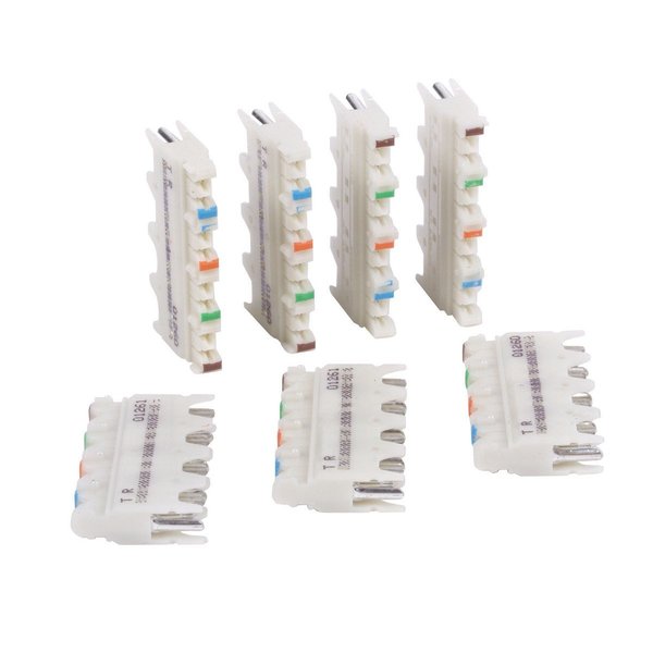 6110 Sys, Conn Blk, Cat6, 4Pr, PK10
