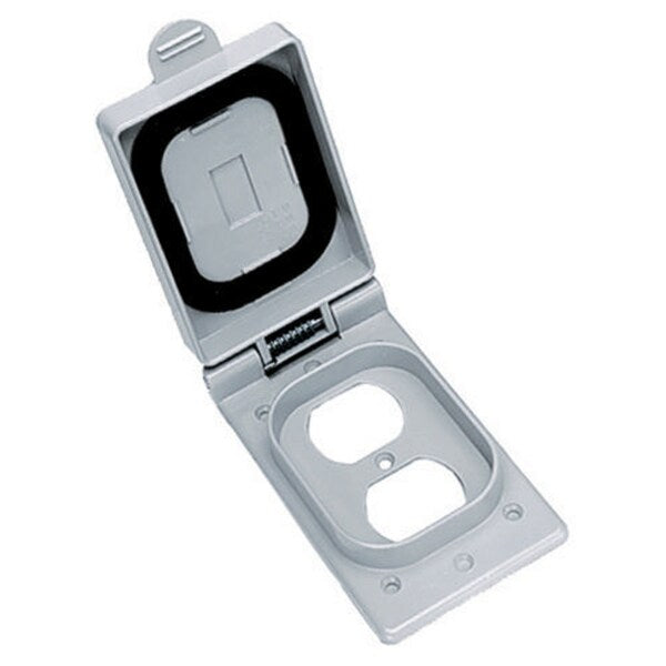 Gray Pvc Weatherproof Dplx Plate