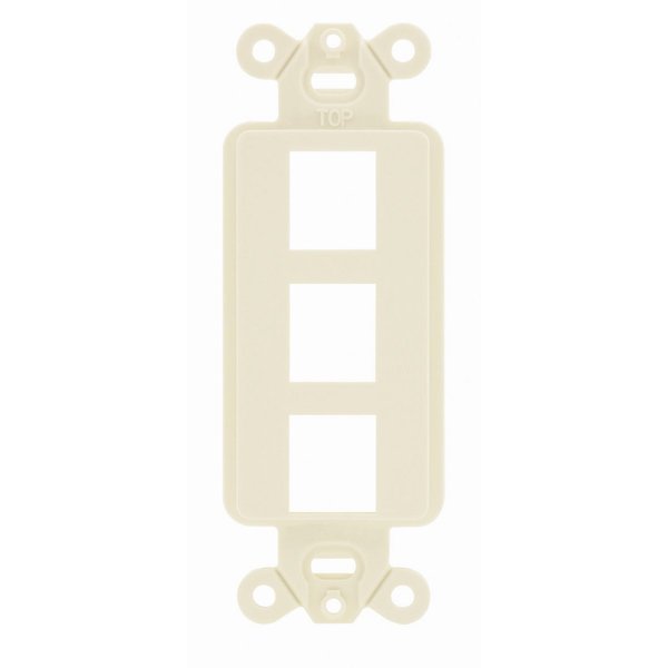 Flush Ivory Outlet W/3 Jack Op